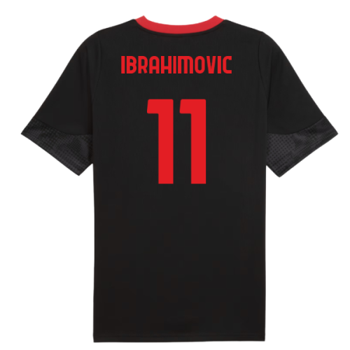 2025-2026 AC Milan Training Jersey (Black) (Ibrahimovic 11)