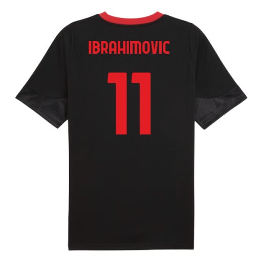 2025-2026 AC Milan Training Jersey (Black) (Ibrahimovic 11)