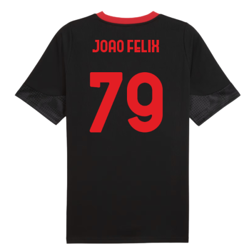 2025-2026 AC Milan Training Jersey (Black) (Joao Felix 79)
