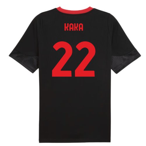 2025-2026 AC Milan Training Jersey (Black) (Kaka 22)