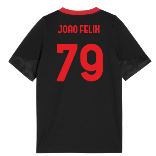 2025-2026 AC Milan Training Jersey (Black) - Kids (Joao Felix 79)