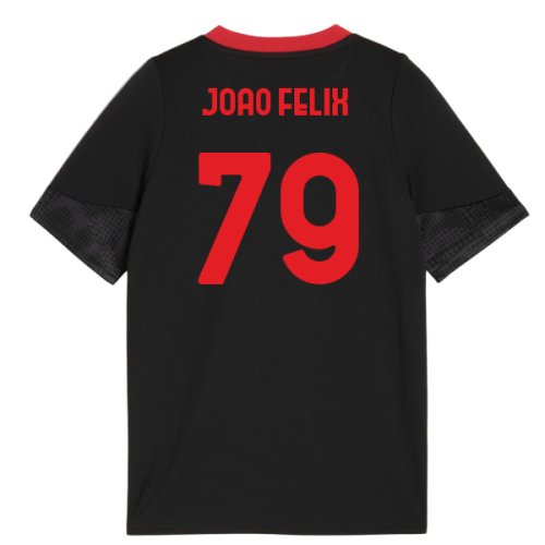 2025-2026 AC Milan Training Jersey (Black) - Kids (Joao Felix 79)