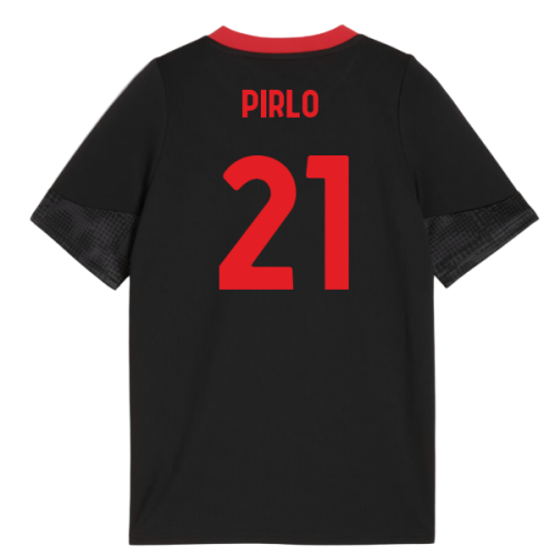 2025-2026 AC Milan Training Jersey (Black) - Kids (Pirlo 21)