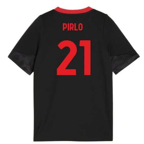2025-2026 AC Milan Training Jersey (Black) - Kids (Pirlo 21)