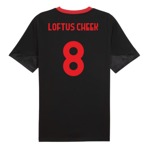 2025-2026 AC Milan Training Jersey (Black) (Loftus Cheek 8)