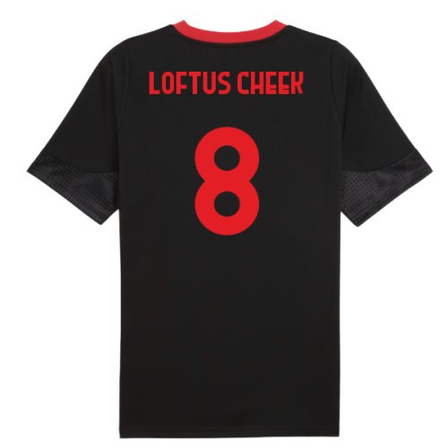 2025-2026 AC Milan Training Jersey (Black) (Loftus Cheek 8)