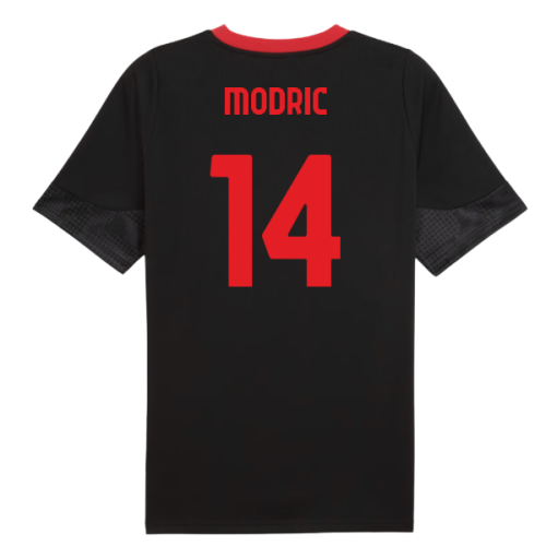 2025-2026 AC Milan Training Jersey (Black) (Modric 14)