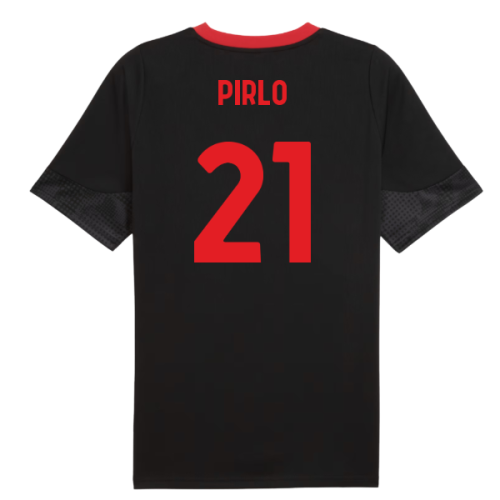 2025-2026 AC Milan Training Jersey (Black) (Pirlo 21)