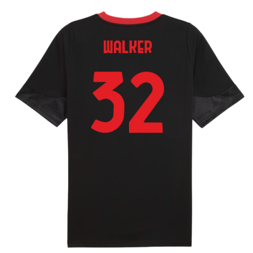 2025-2026 AC Milan Training Jersey (Black) (Walker 32)