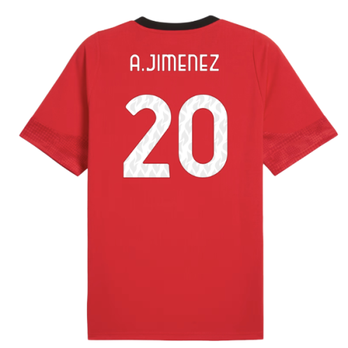 2025-2026 AC Milan Training Jersey (Red) (A.Jimenez 20)