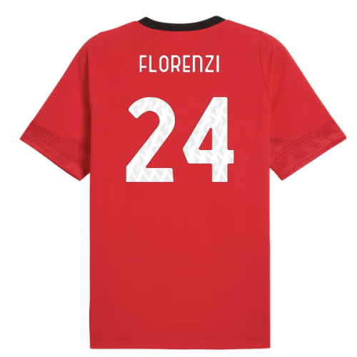 2025-2026 AC Milan Training Jersey (Red) (Florenzi 24)