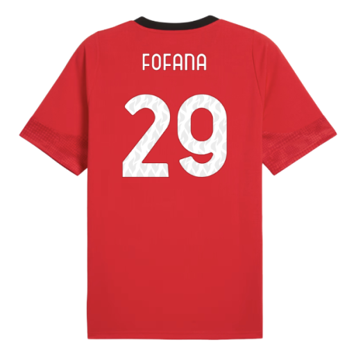 2025-2026 AC Milan Training Jersey (Red) (Fofana 29)