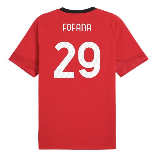 2025-2026 AC Milan Training Jersey (Red) (Fofana 29)