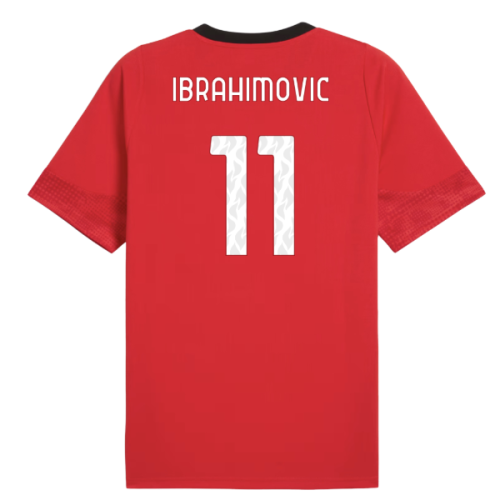 2025-2026 AC Milan Training Jersey (Red) (Ibrahimovic 11)