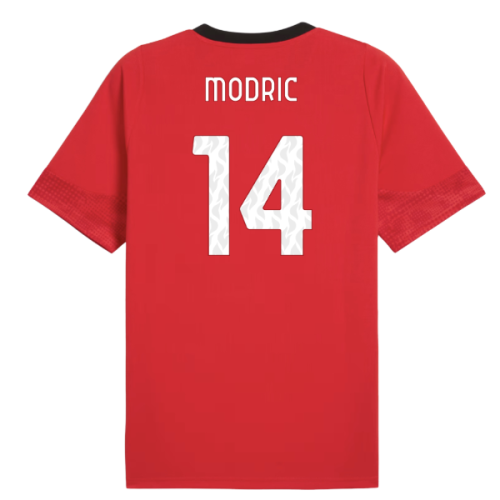 2025-2026 AC Milan Training Jersey (Red) (Modric 14)
