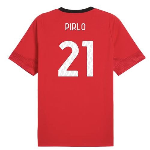 2025-2026 AC Milan Training Jersey (Red) (Pirlo 21)
