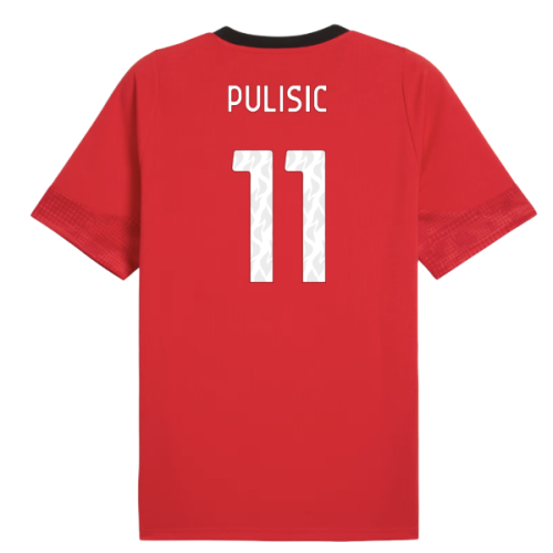 2025-2026 AC Milan Training Jersey (Red) (Pulisic 11)