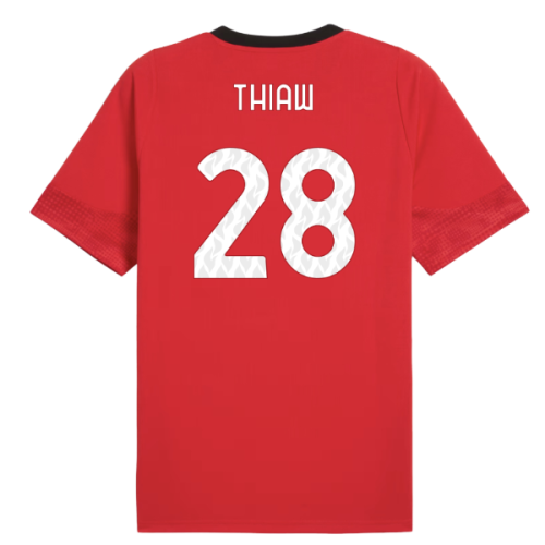 2025-2026 AC Milan Training Jersey (Red) (Thiaw 28)
