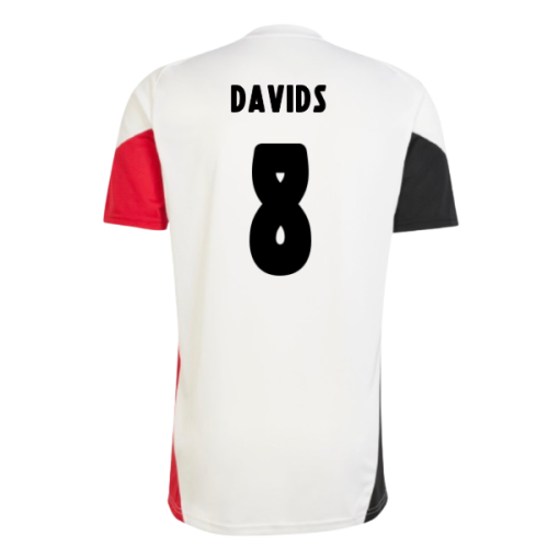 2025-2026 Ajax Training Shirt (White) (Davids 8)
