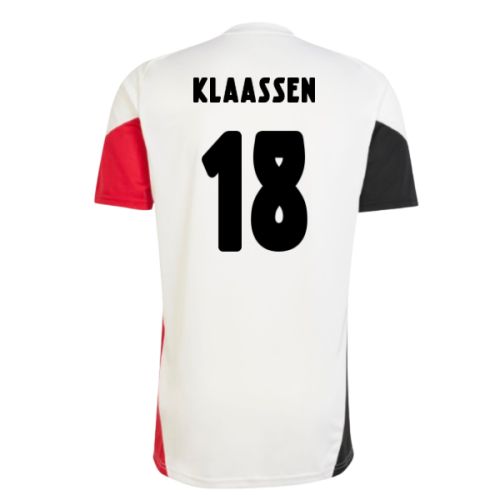 2025-2026 Ajax Training Shirt (White) (Klaassen 18)