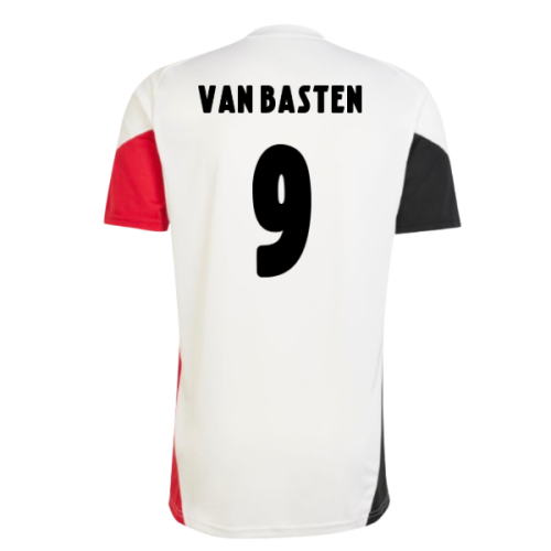 2025-2026 Ajax Training Shirt (White) (Van Basten 9)