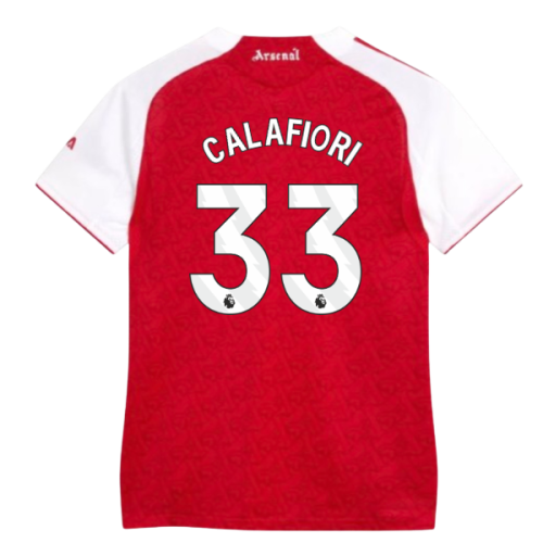 2025-2026 Arsenal Authentic Home Shirt (Womens) (Calafiori 33)