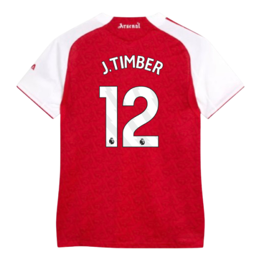 2025-2026 Arsenal Authentic Home Shirt (Womens) (J.Timber 12)