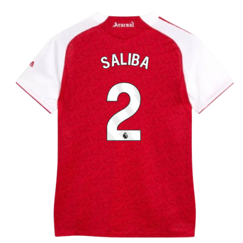 2025-2026 Arsenal Authentic Home Shirt (Womens) (Saliba 2)