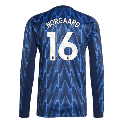 2025-2026 Arsenal Long Sleeve Away Shirt (Norgaard 16)