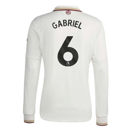 2025-2026 Arsenal Long Sleeve Third Shirt (Gabriel 6)