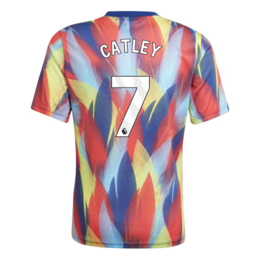 2025-2026 Arsenal Pre-Match Shirt (Victory Blue) - Kids (Catley 7)