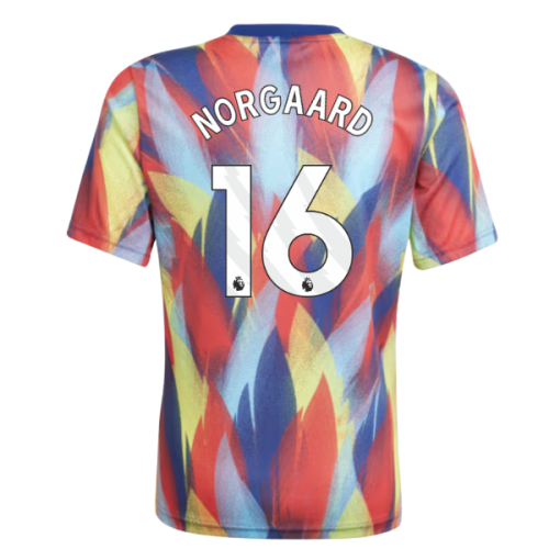 2025-2026 Arsenal Pre-Match Shirt (Victory Blue) - Kids (Norgaard 16)