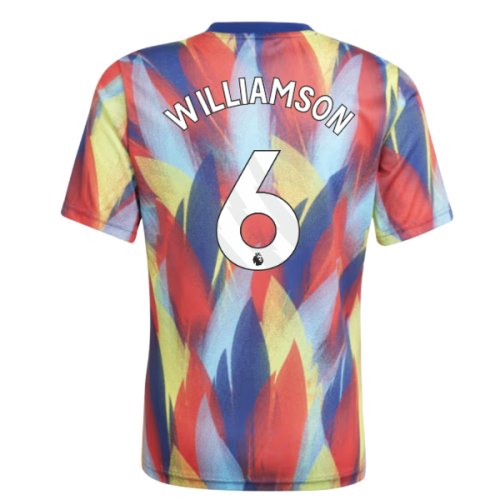 2025-2026 Arsenal Pre-Match Shirt (Victory Blue) - Kids (Williamson 6)