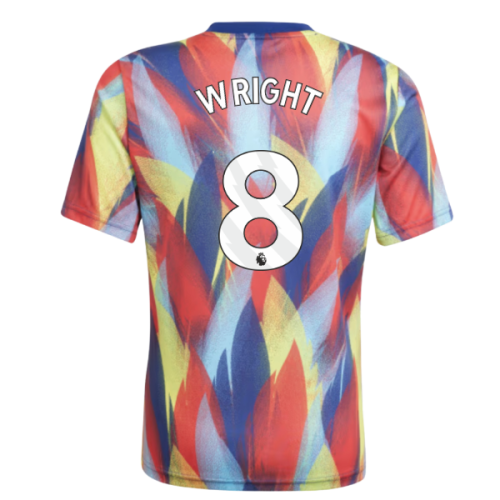 2025-2026 Arsenal Pre-Match Shirt (Victory Blue) - Kids (Wright 8)