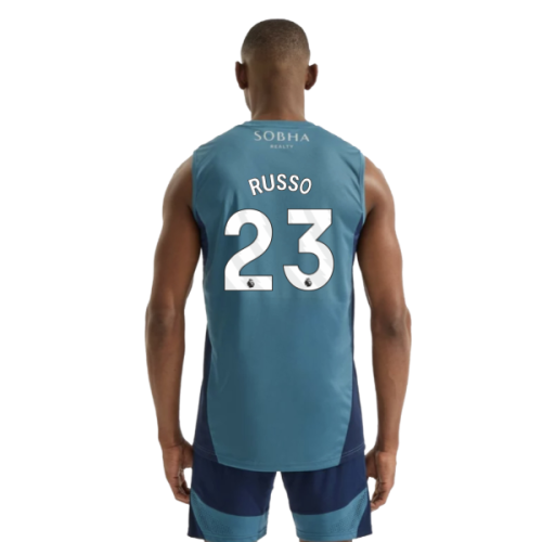 2025-2026 Arsenal Sleeveless Jersey (Blanch Blue) (Russo 23)