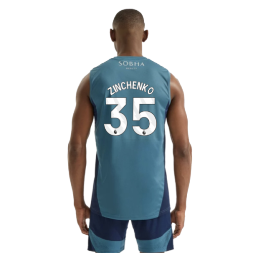 2025-2026 Arsenal Sleeveless Jersey (Blanch Blue) (Zinchenko 35)
