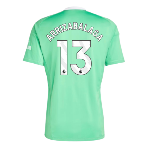 2025-2026 Arsenal Third Goalkeeper Shirt (Green) (Arrizabalaga 13)