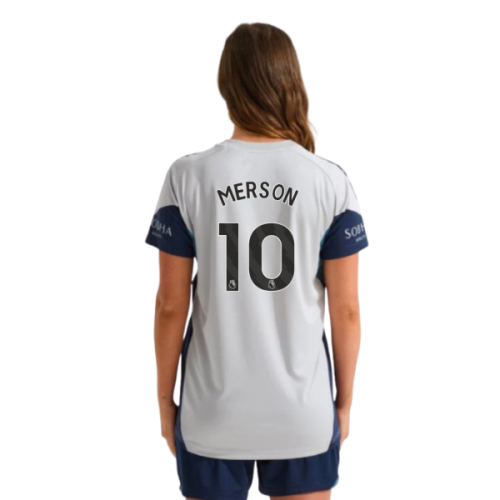 2025-2026 Arsenal Training Shirt (Grey Two) - Womens (Merson 10)