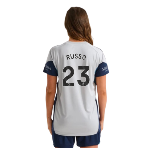 2025-2026 Arsenal Training Shirt (Grey Two) - Womens (Russo 23)