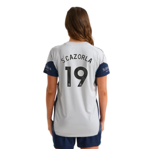 2025-2026 Arsenal Training Shirt (Grey Two) - Womens (S.Cazorla 19)