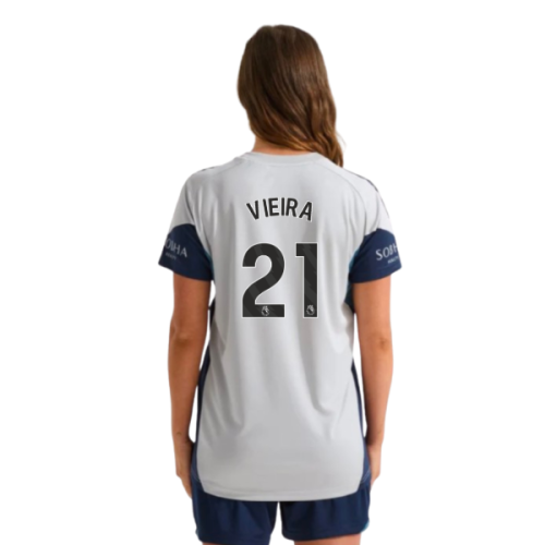 2025-2026 Arsenal Training Shirt (Grey Two) - Womens (Vieira 21)