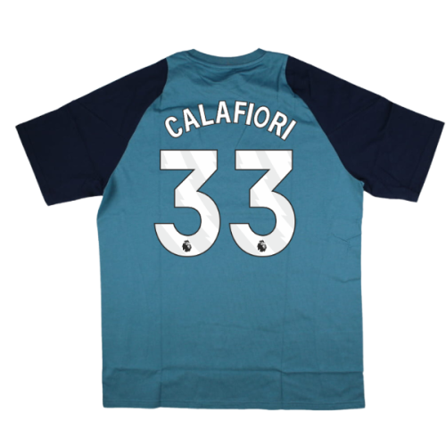 2025-2026 Arsenal Training Tee (Blanch Blue) (Calafiori 33)