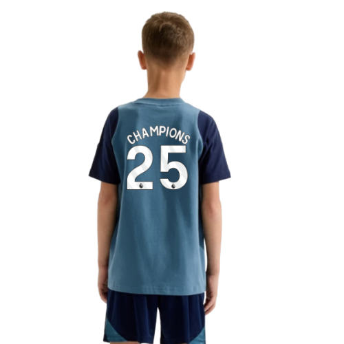 2025-2026 Arsenal Training Tee (Blanch Blue) - Kids (Champions 25)