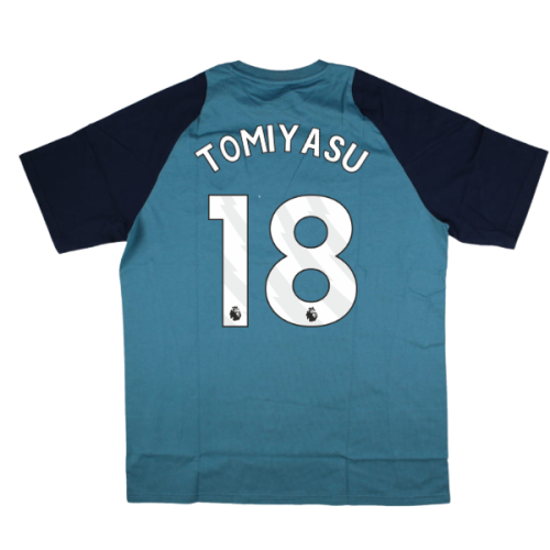 2025-2026 Arsenal Training Tee (Blanch Blue) (Tomiyasu 18)