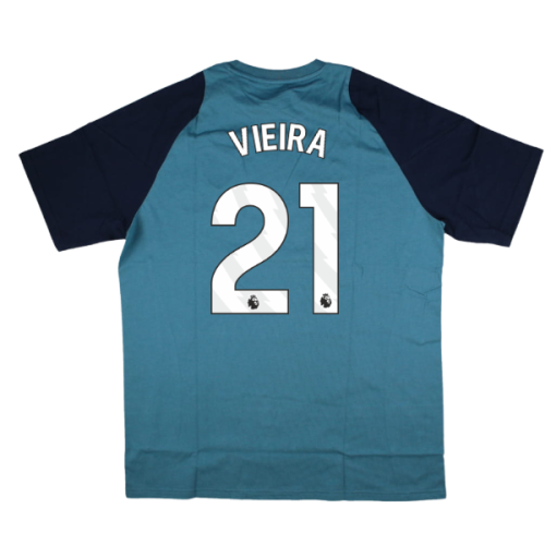 2025-2026 Arsenal Training Tee (Blanch Blue) (Vieira 21)