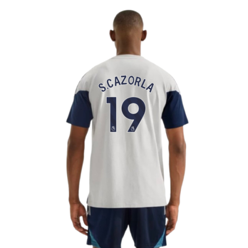 2025-2026 Arsenal Training Tee (Grey) (S.Cazorla 19)