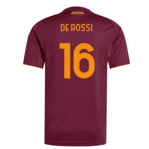 2025-2026 AS Roma Home Shirt (De Rossi 16)