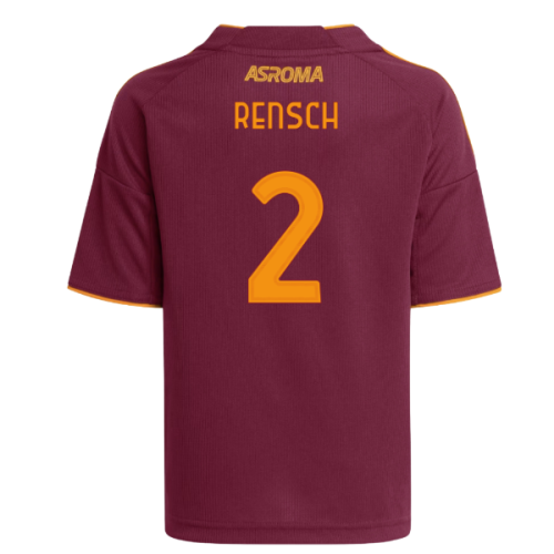 2025-2026 AS Roma Home Shirt (Kids) (Rensch 2)