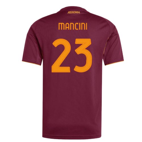 2025-2026 AS Roma Home Shirt (Mancini 23)