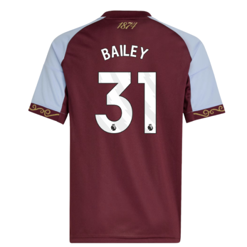 2025-2026 Aston Villa Home Shirt (Kids) (Bailey 31)